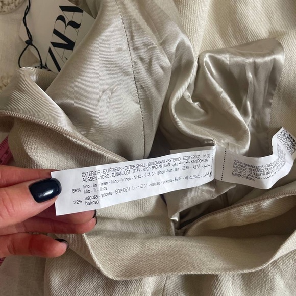 Zara strapless linen blend top size M Bloggers fav - Picture 5 of 5